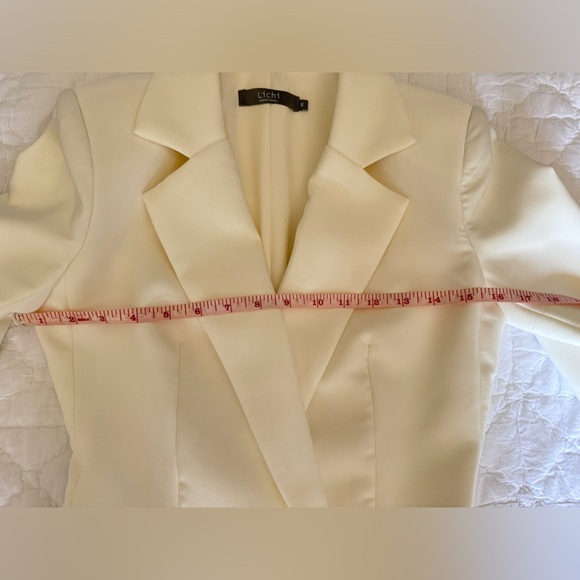 LICHI Belted Cream Mini Dress in Small - Picture 16 of 16